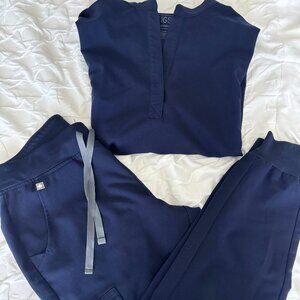 Women's Figs Set - Navy. PO# 1808